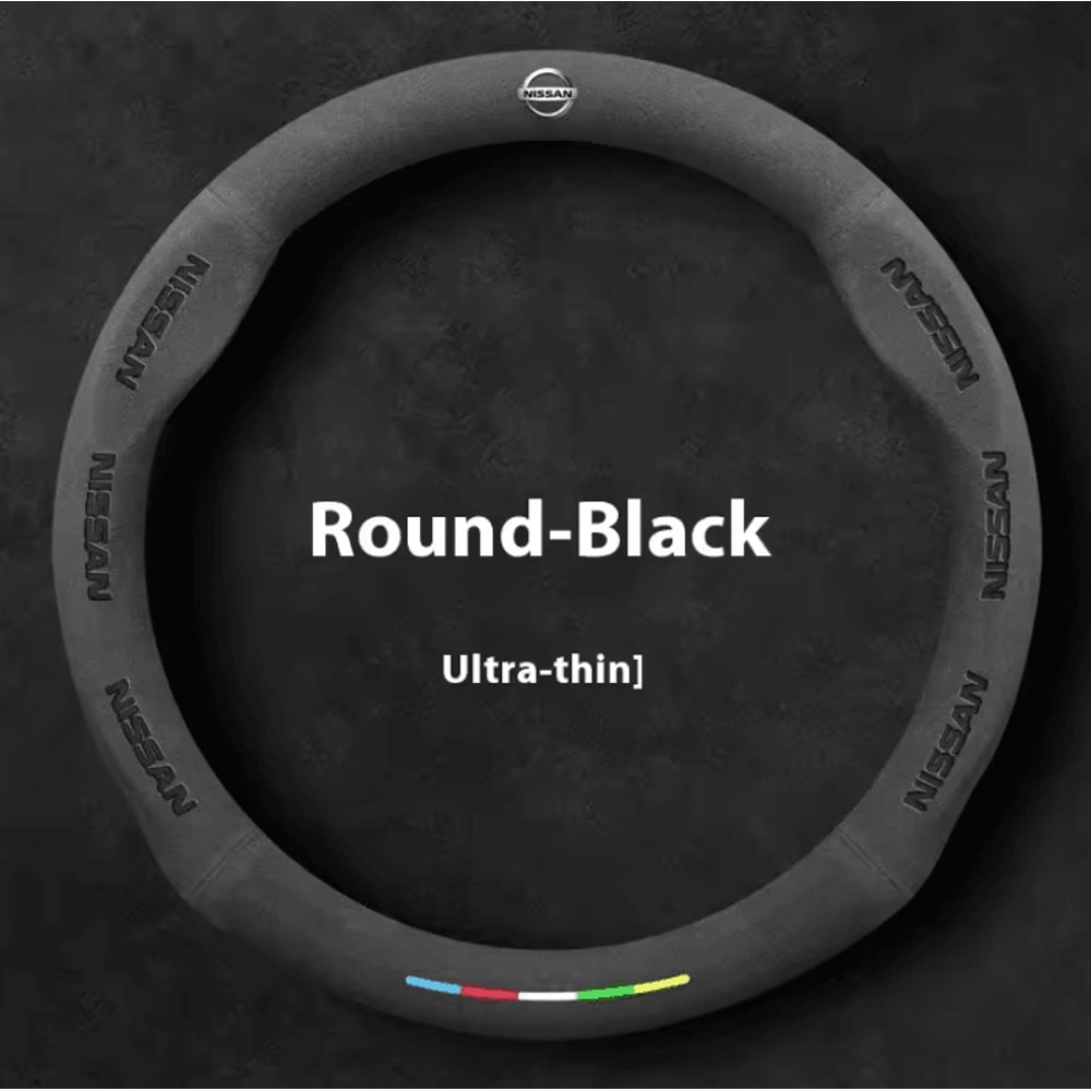 Nissan Premium Steering Wheel Cover AntiSlip Leather Grip For Qashqai Juke XTrail More 6
