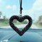 Luxury Crystal Heart Car Pendant Charm For Women 0