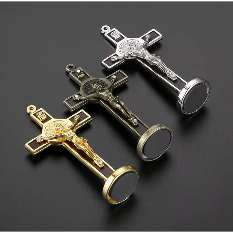 FaithGuard Jesus Cross Car Dashboard Ornament 0