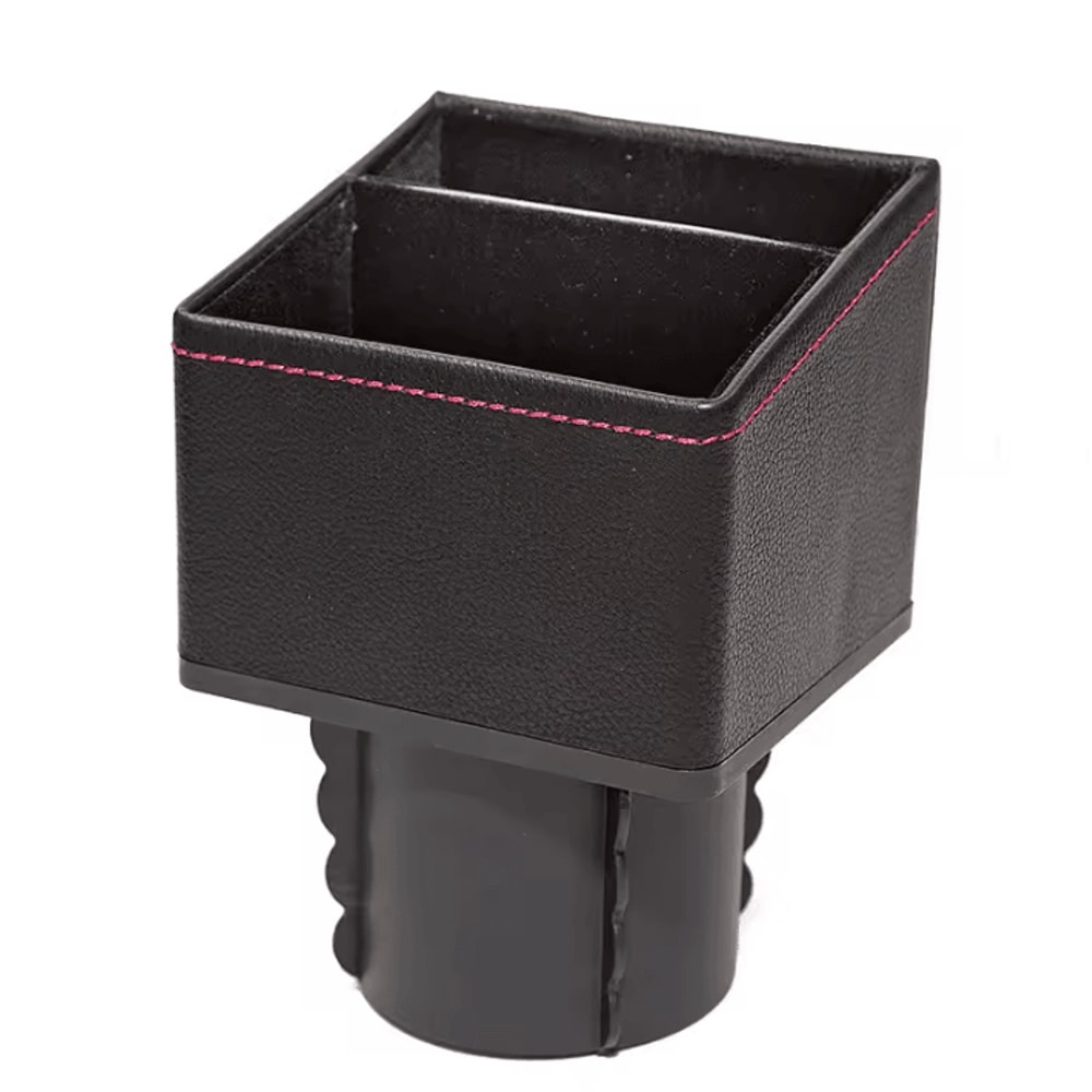 DriveEase PU Leather Car Console Organizer Box 3