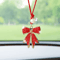 Luxe Crystal Bow Rearview Mirror Car Charm 3