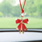 Luxe Crystal Bow Rearview Mirror Car Charm 3