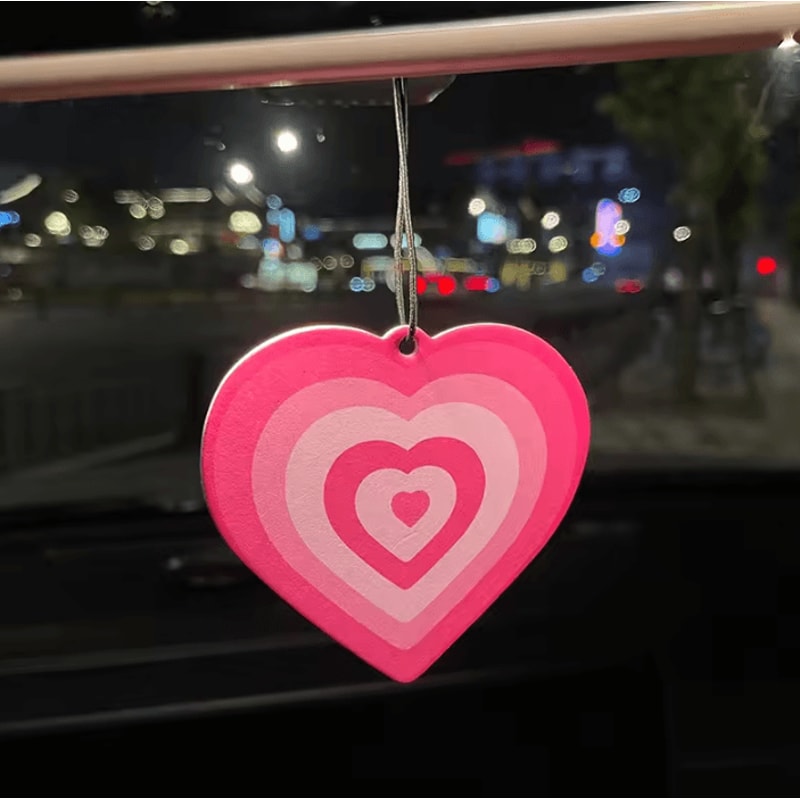 DreamPop Y2K Heart Car Air Freshener Pendant 0