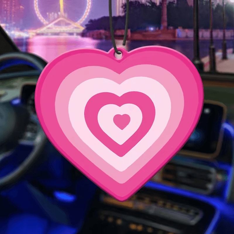 DreamPop Y2K Heart Car Air Freshener Pendant 2