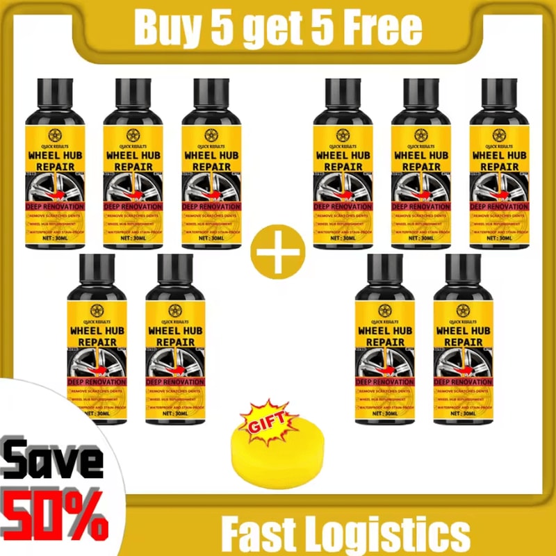 AlloyShield Wheel Rim Scratch Repair Paste 6