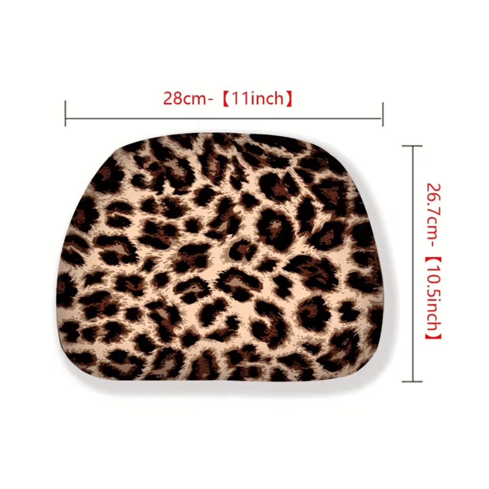 Wild Luxe Leopard Print GM Headrest Covers Set 2