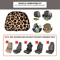 Wild Luxe Leopard Print GM Headrest Covers Set 3