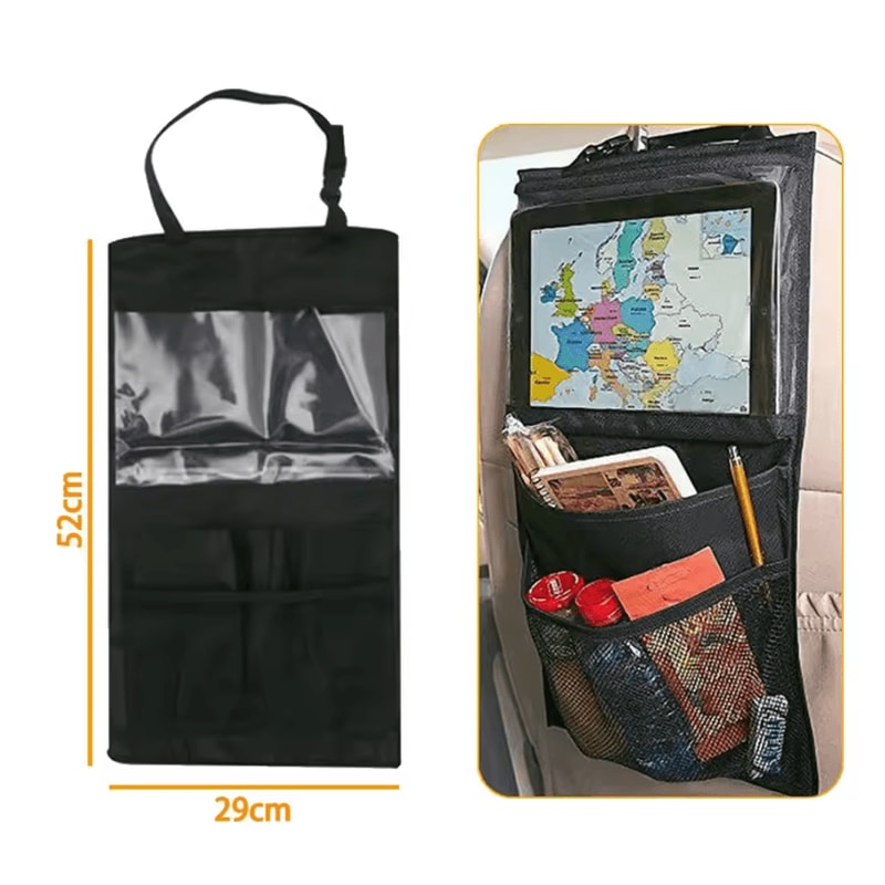 TravelMate Back Seat Organizer With Touch Screen Tablet Holder 2