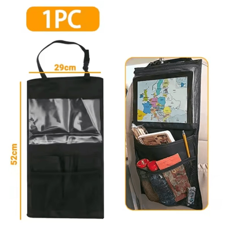 TravelMate Back Seat Organizer With Touch Screen Tablet Holder 4