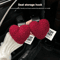 HeartHug Plush Car Seat Hooks Set 0