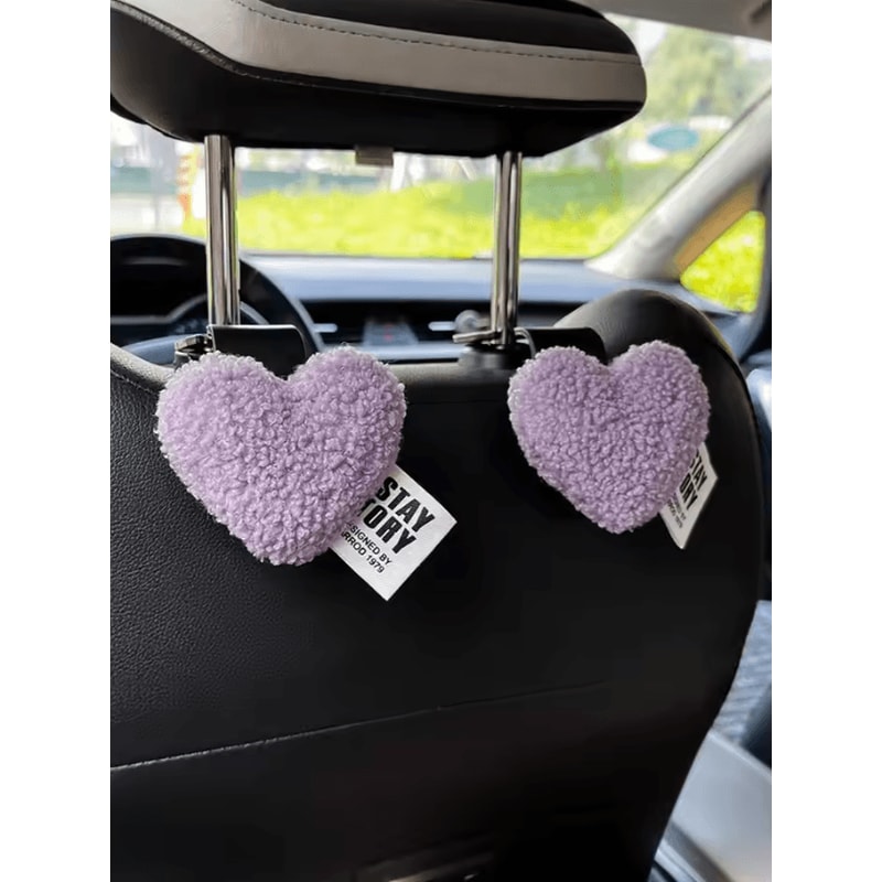 HeartHug Plush Car Seat Hooks Set 1