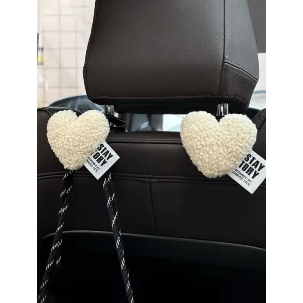 HeartHug Plush Car Seat Hooks Set 5