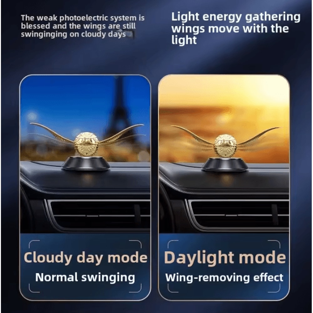 SolarGlow Rotating Aromatherapy Car Ornament 2