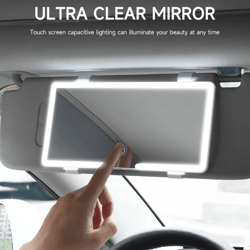 glowtouch led rechargeable car makeup mirror