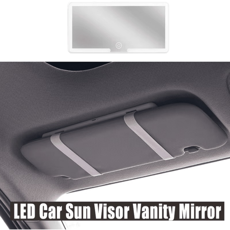 GlowTouch LED Rechargeable Car Makeup Mirror 1