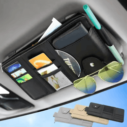 drivepocket multi-pocket car sun visor organizer