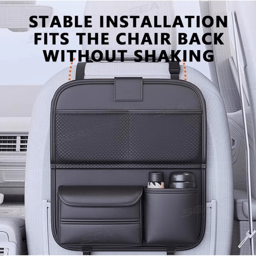 RoadNest Foldable Backseat Organizer With Tablet Tray 2