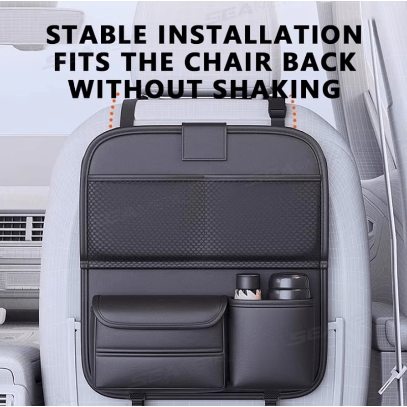 RoadNest Foldable Backseat Organizer With Tablet Tray 2