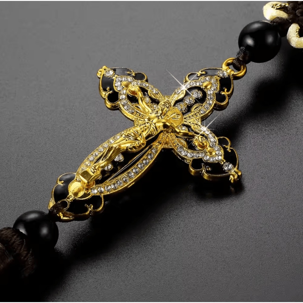 FaithRide Jesus Cross Rearview Mirror Pendant 1