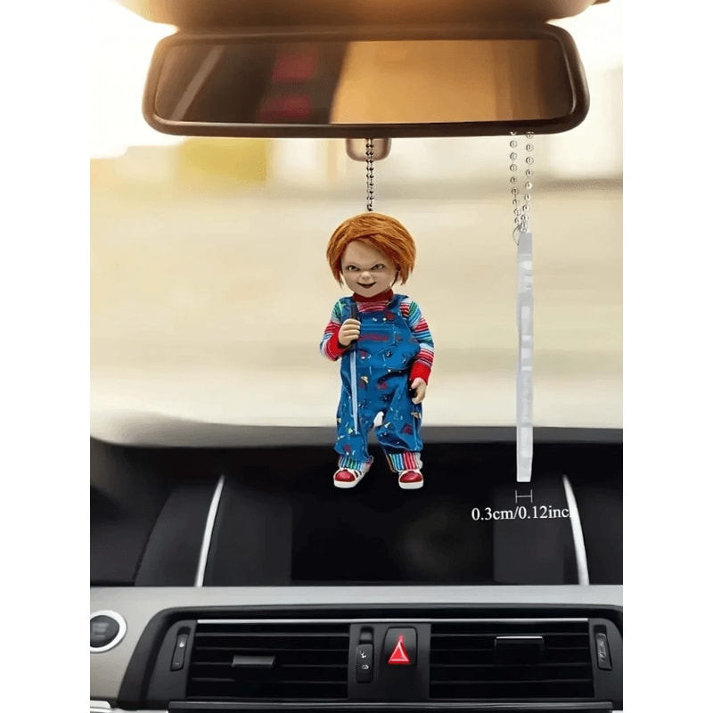SpookyCharm 2D Halloween Acrylic Car Pendant 0