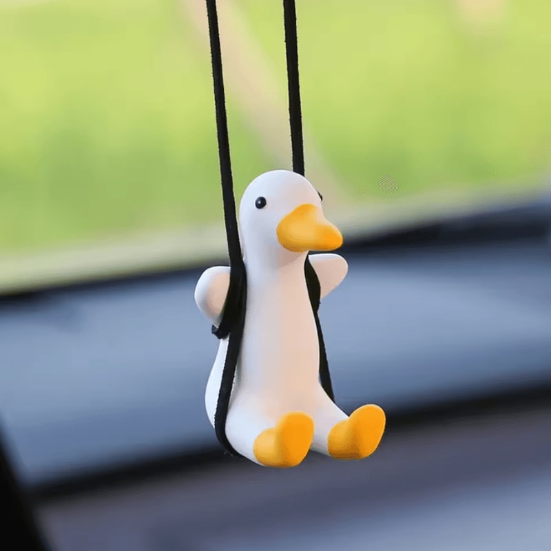 Cool Swing Duck Car Rearview Mirror Ornament 3