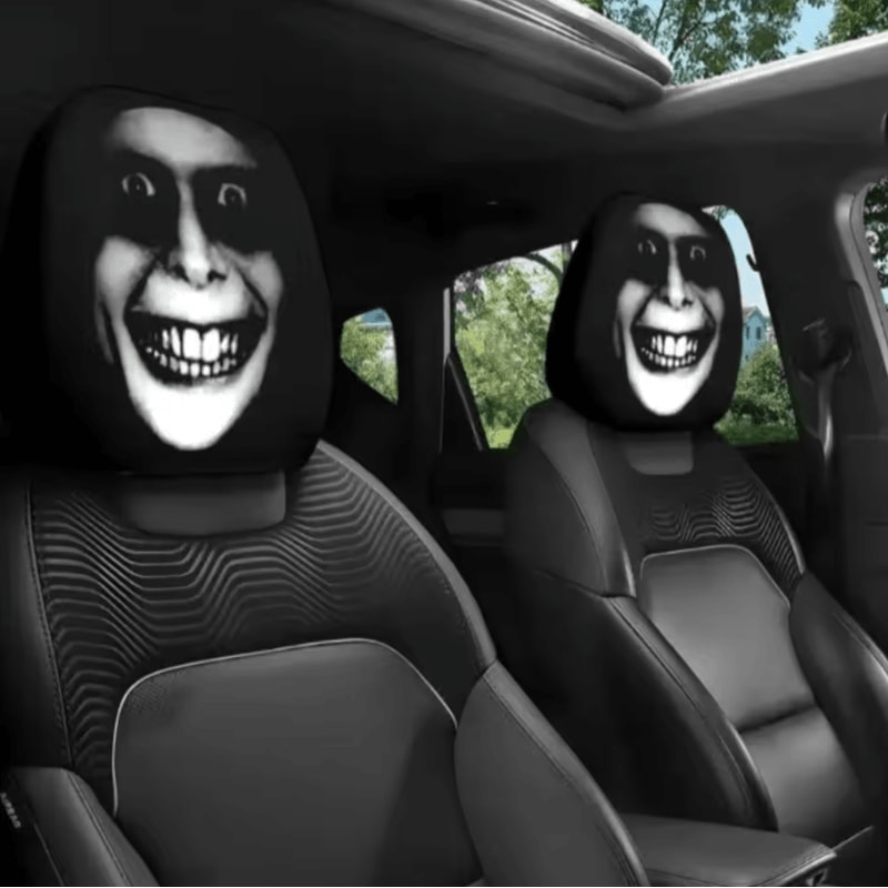 Universal Breathable Car Seat Headrest Cover Set 1