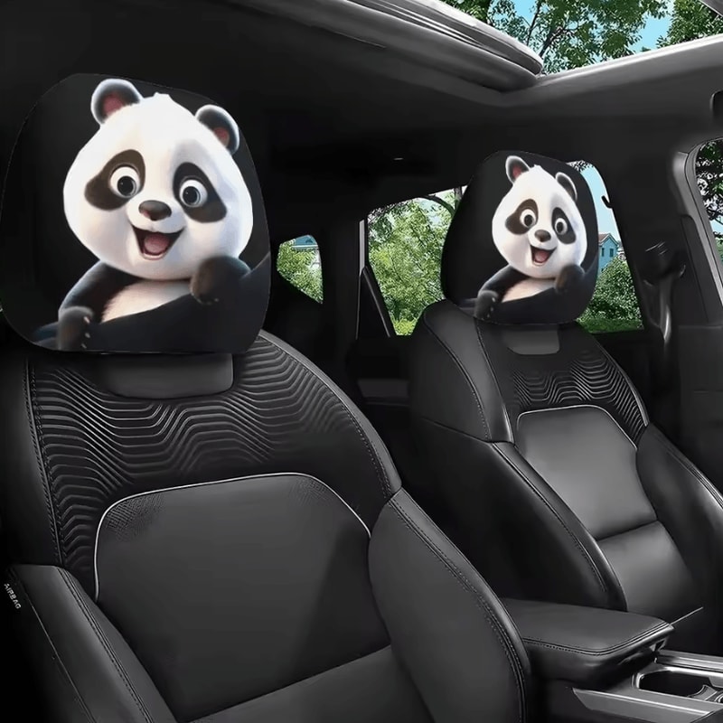 Universal Breathable Car Seat Headrest Cover Set 11