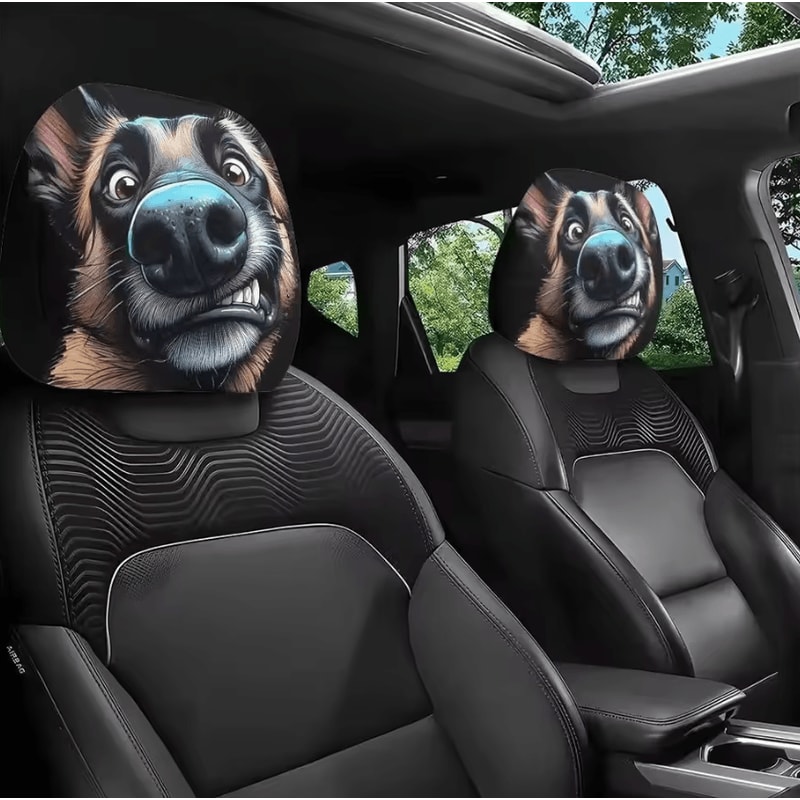 Universal Breathable Car Seat Headrest Cover Set 12