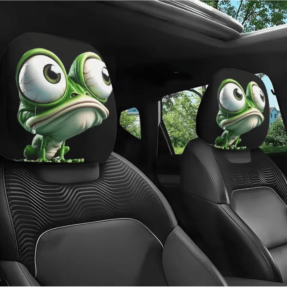 Universal Breathable Car Seat Headrest Cover Set 14