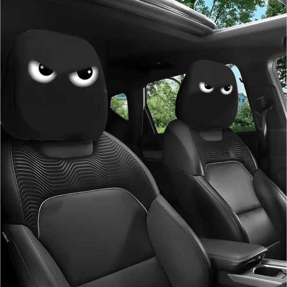 Universal Breathable Car Seat Headrest Cover Set 3
