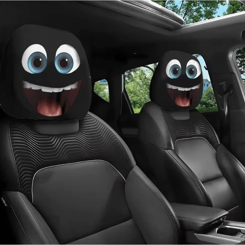 Universal Breathable Car Seat Headrest Cover Set 5