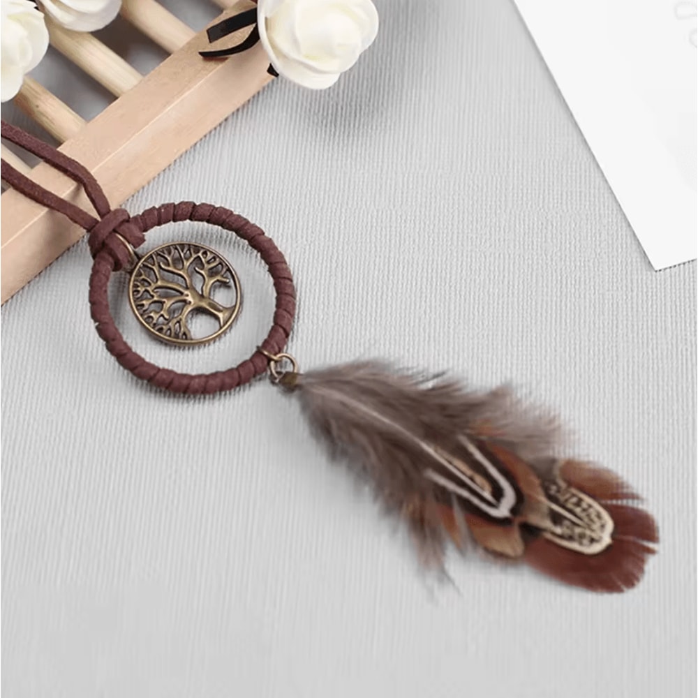 Boho Dream Catcher Feather Car Hanging Ornament 2
