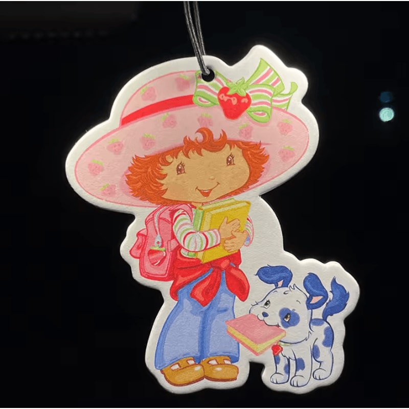 Strawberry Girl Puppy Hotel Scent Hanging Car Air Freshener 2