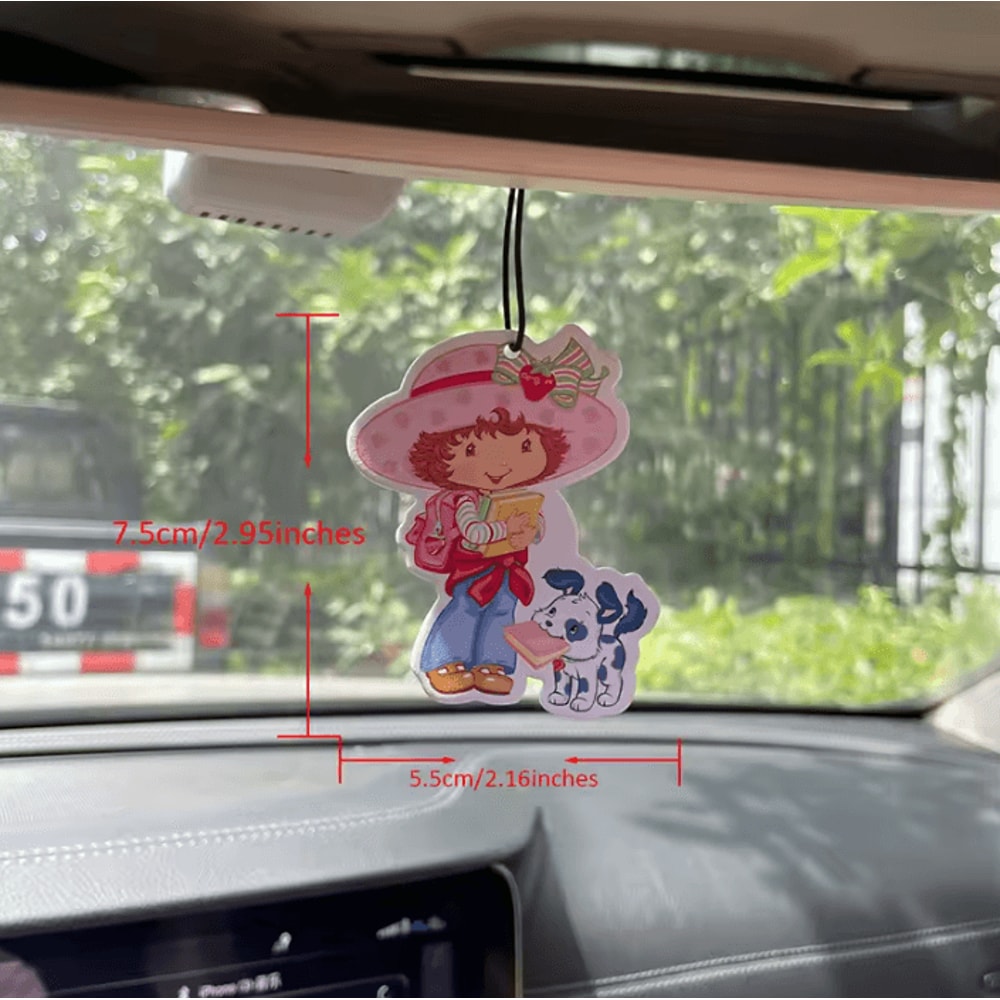 Strawberry Girl Puppy Hotel Scent Hanging Car Air Freshener 3