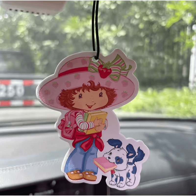 Strawberry Girl Puppy Hotel Scent Hanging Car Air Freshener 4