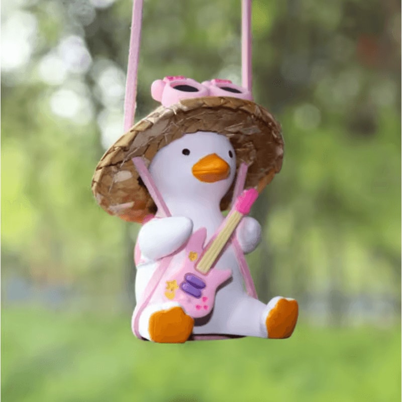 Cute Swing Duck Car Rearview Mirror Hanging Ornament 9