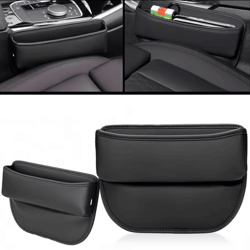 universal pu leather car seat gap organizer pocket