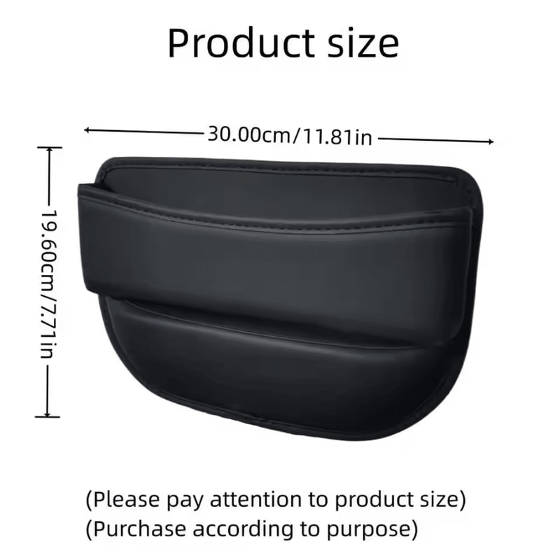 Universal PU Leather Car Seat Gap Organizer Pocket 2