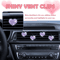 Valentine Crystal Heart Car Air Vent Freshener Clips 2 Pack 0