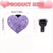 Valentine Crystal Heart Car Air Vent Freshener Clips 2 Pack 1
