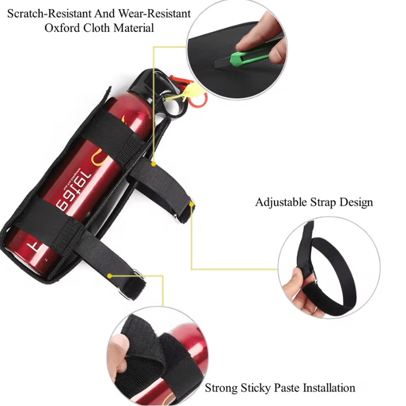 Jeep Roll Bar Fire Extinguisher Holder Mount Strap 1