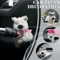 Cute Bow Puppy Steering Column Car Ornament 0