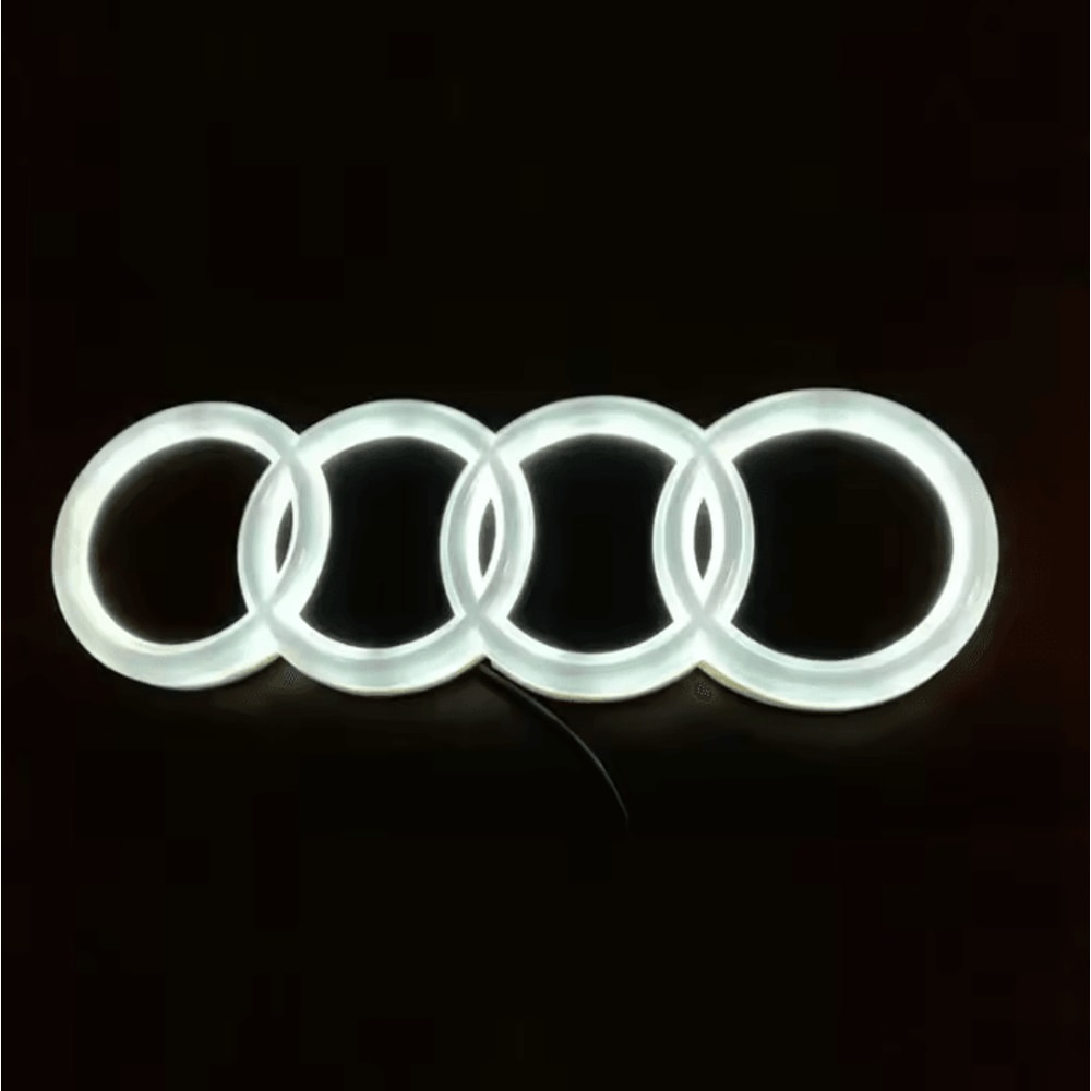 LED Illuminated Audi Front Grille Emblem Light 2