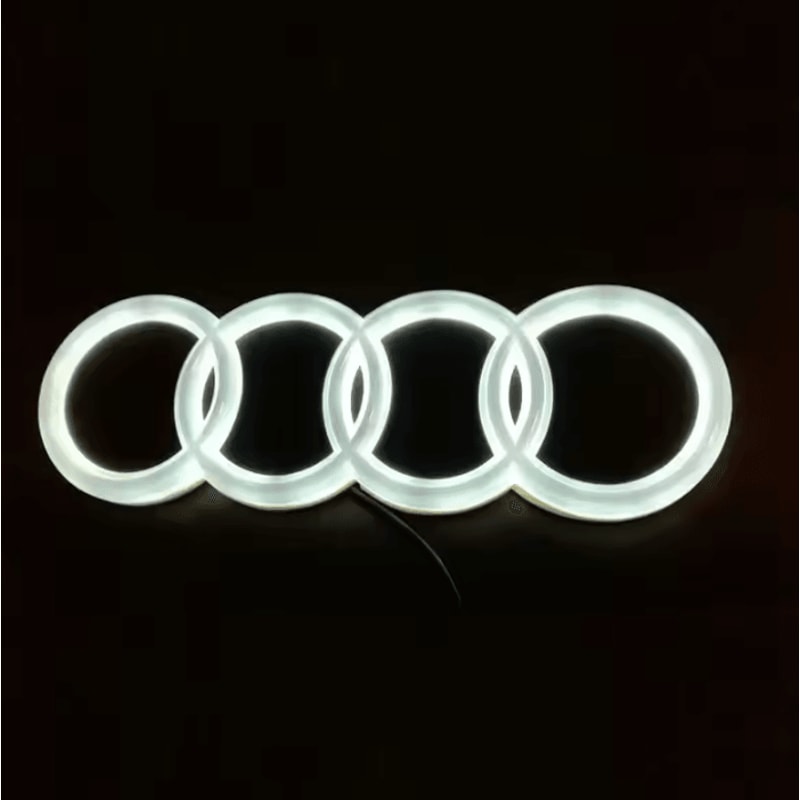 LED Illuminated Audi Front Grille Emblem Light 2