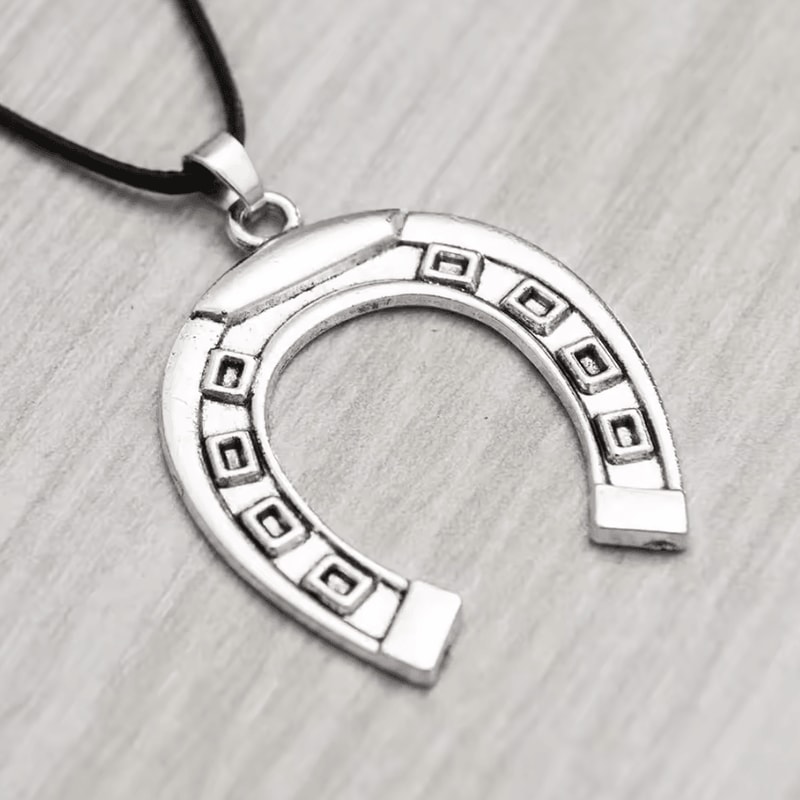 Lucky Horseshoe House Car Rearview Mirror Pendant 2