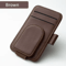 Universal Leather Car Sunglasses Holder Visor Clip 3