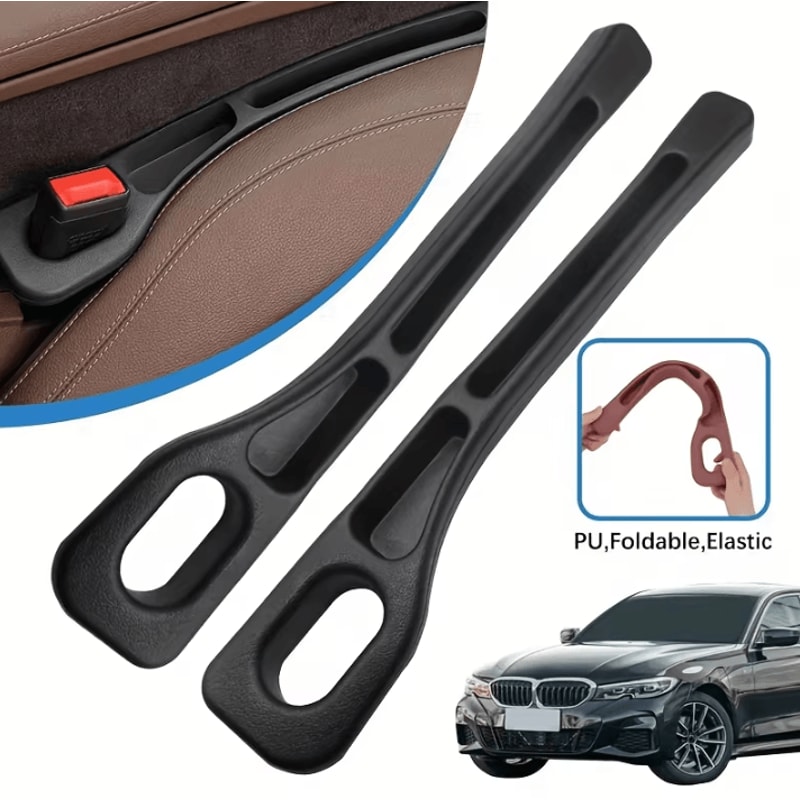 Universal PU Leather Car Seat Gap Filler Organizer Set 0