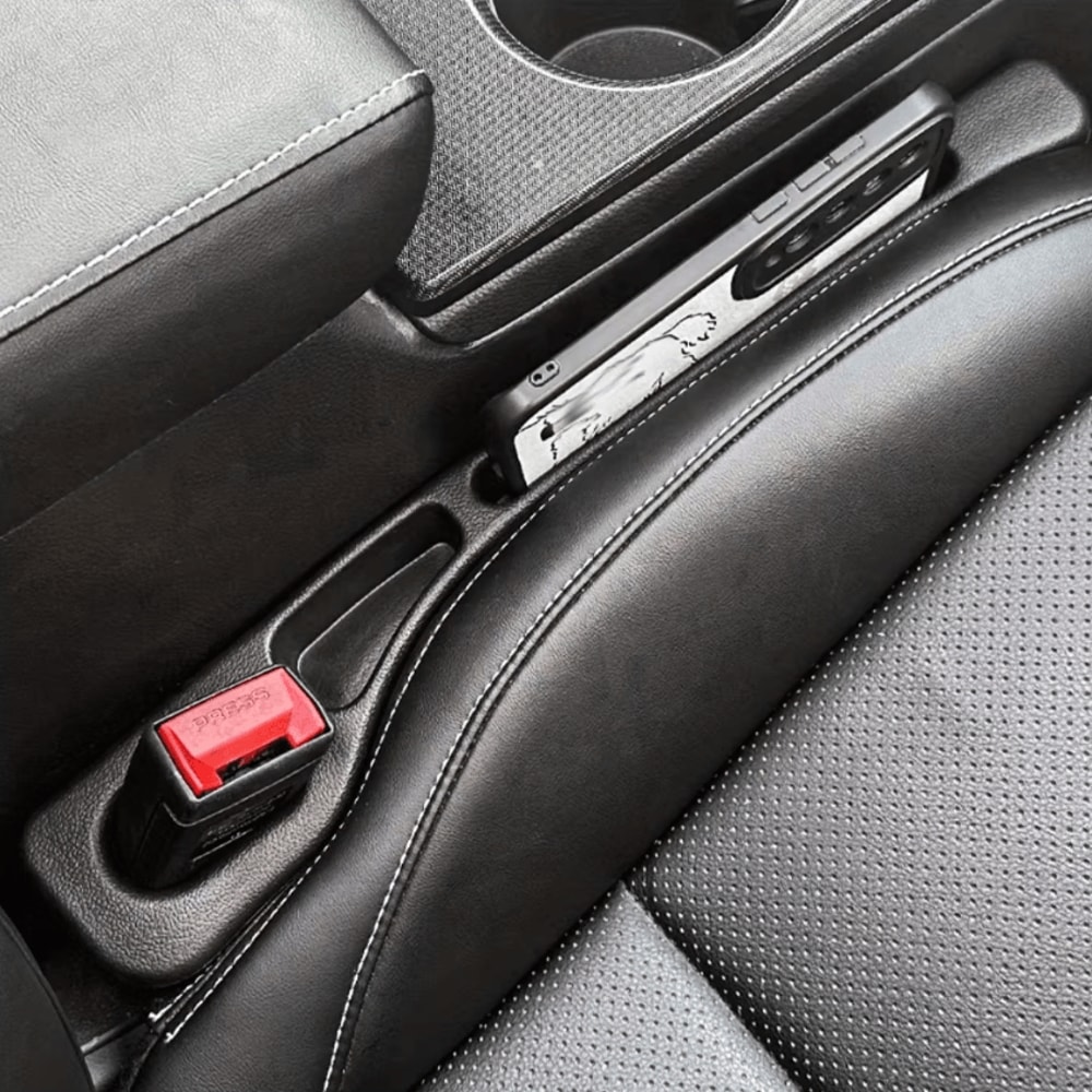 Universal PU Leather Car Seat Gap Filler Organizer Set 2