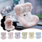 Kawaii Labubu Doll Car Safety Seat Ornament With Aromatherapy Clip 0