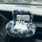 Kawaii Labubu Doll Car Safety Seat Ornament With Aromatherapy Clip 8